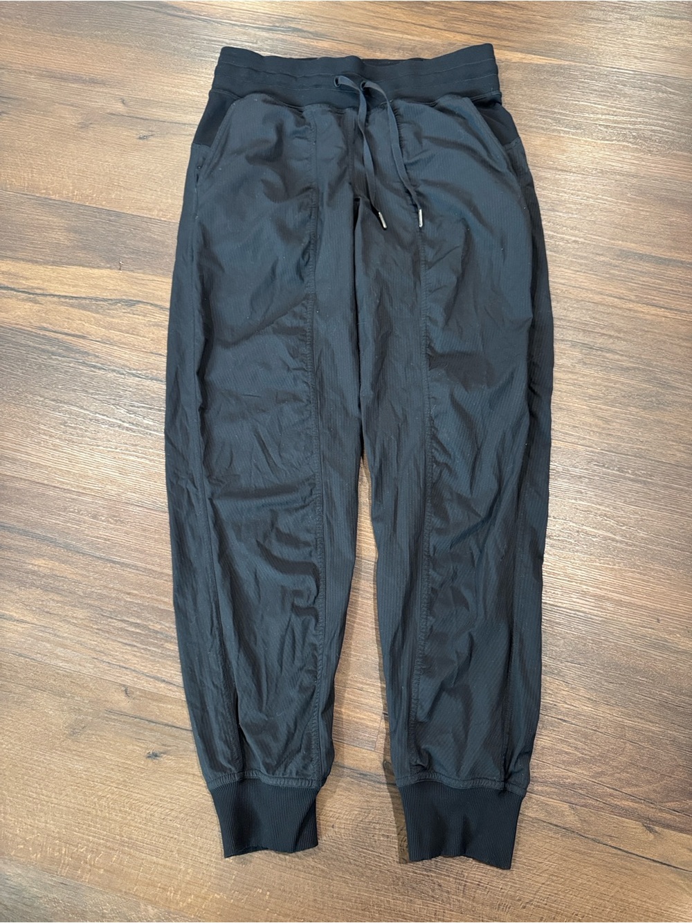 Lululemon Athletica Women Jogger Dance Studio Pants 6 Black Mid Rise Full Length